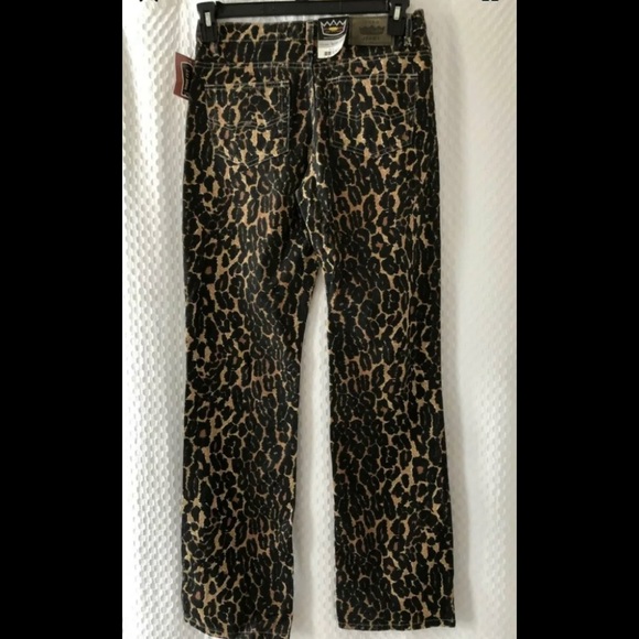 Vintage Todd Oldham High Waist Jeans size 7 Leopard NWT - Picture 3 of 5